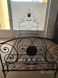 Letto antico ferro battuto