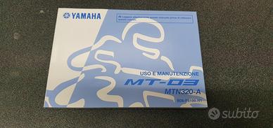 USO E MANUTENZIONE MANUALE YAMAHA PER MT-03 - B08-