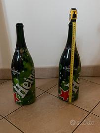 Bottiglie vuote magnum Heineken 50 cm