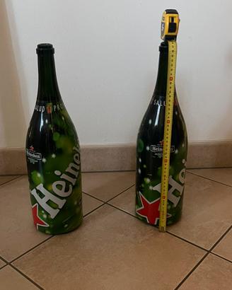 Bottiglie vuote magnum Heineken 50 cm