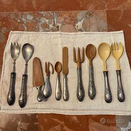 Posate Set Vintage Cantina 10 Pezzi Posate e Varie