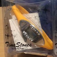 Orologio silicone easy time_brillantini_giallo