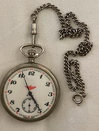 Orologio da tasca Molnija sovietico "Locomotiva"
