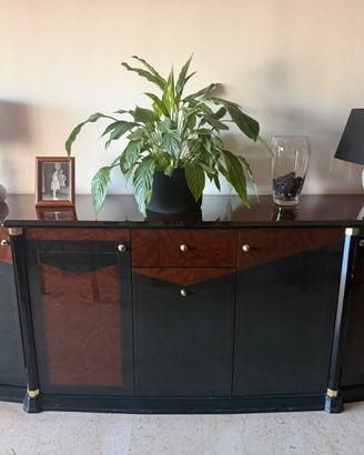 Set soggiorno: tavolo+6 sedie - credenza - vetrina