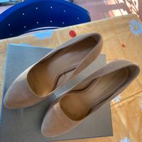 Zara scarpe donna con platou n.40 beige