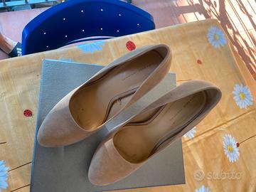Zara scarpe donna con platou n.40 beige