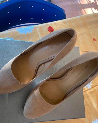Zara scarpe donna con platou n.40 beige