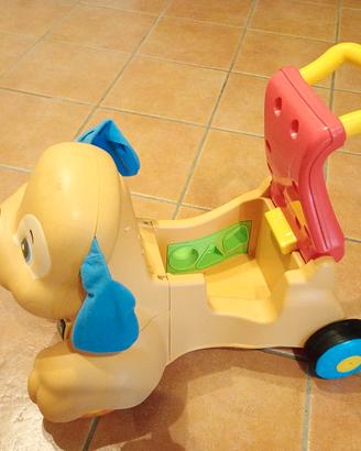 Cagnolino primi passi cavalcabile
