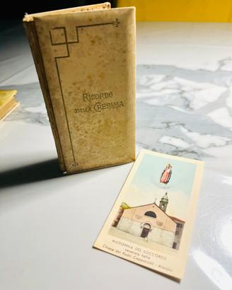Antico libretto Cresima del 1884 con Santino Madon