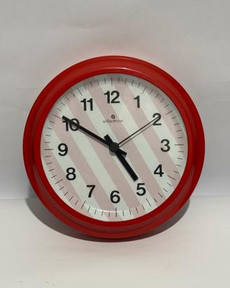 Orologio da parete vintage rosso design anni 70/80