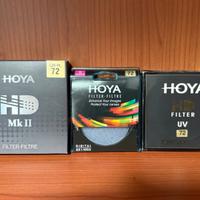 Set 3 Filtri HOYA Professionali da 72mm