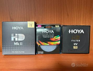 Set 3 Filtri HOYA Professionali da 72mm
