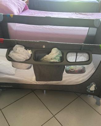 Culla da campeggio+ seggiolino per pappa