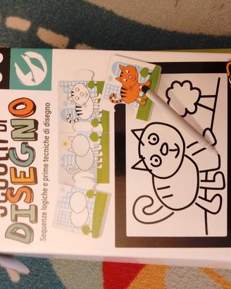 gioco in scatola per bambini scuola di disegno seq