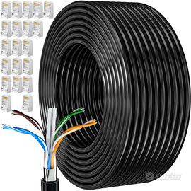 Cavo Ethernet Cat6 100 Metri, Bobina Cavo Lan per