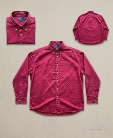 Camicia Polo Ralph Lauren Yarmouth bordeaux XL