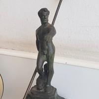 Statuetta in bronzo Nettuno