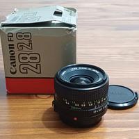 Canon FD 28mm F 2.8 con scatola