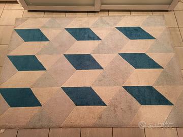 Tappeto Maisons du monde 140x200 blu e grigio