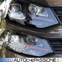 Coppia fanali anteriori DAYLINE a led per VW POLO 