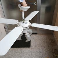 Lampadario ventilatore 4 pale 3 luci telecomando