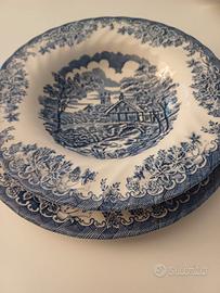 Servizio piatti inglese classico blu