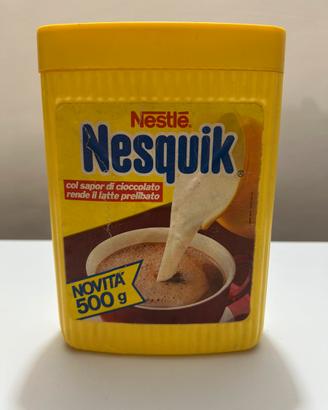 Barattolo Scatola Nesquik Nestlé Vintage Anni '80