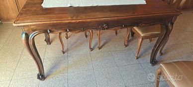 tavolo in noce con prolunghe prezzo scontato