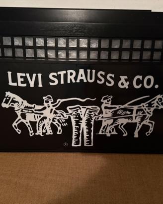 insegna vetrina luminosa Levi's vintage