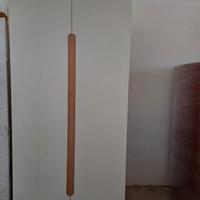 Armadio guardaroba bicolore legno a poro aperto