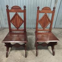 Coppia sedie vero legno 