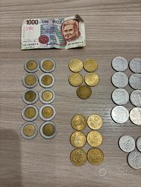 Monete delle vecchie lire Italia