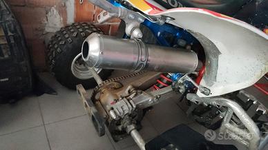 scarico quad honda trx 450 r