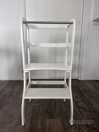 Torre apprendimento montessoriana bianca