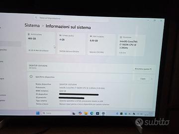 PC Desktop Fisso i7|GTX 970|8GB RAM|SSD 500GB