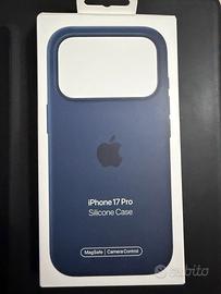 Cover Iphone 17 pro in silicone blu