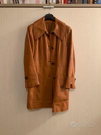 Giubbotto vintage pelle marrone tg. 48