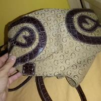 borsa g con decoro cuore 34x16x26cm manici coccodr