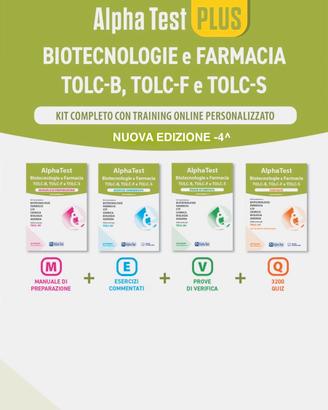 Alpha test biotecnologie e farmacia
