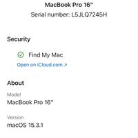 Ricompensa Macbook Pro Rubato