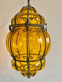Lanterna veneziana Murano gialla