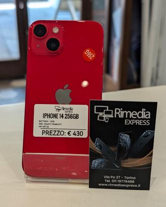 iPhone 14 256GB rosso usato garanzia 