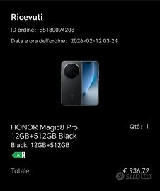 HONOR Magic8 Pro 12GB+512GB Black 