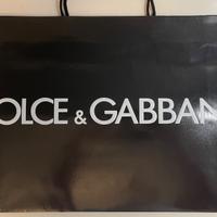 DOLCE & GABBANA BORSA CARTA SHOPPING BOUTIQUE NERO