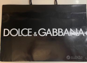 DOLCE & GABBANA BORSA CARTA SHOPPING BOUTIQUE NERO
