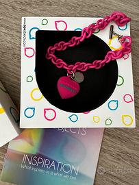 OPS! Objects bracciale fucsia con cuore