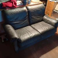 divano Busnelli in vera pelle