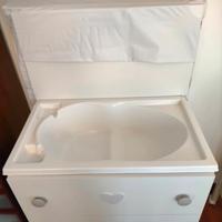 Fasciatoio Pali con cassetti e bagnetto