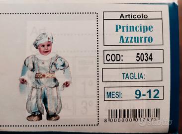 costume carnevale principe azzurro baby