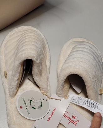 eleganti pantofole,calda ecopelliccia Triumph tg S